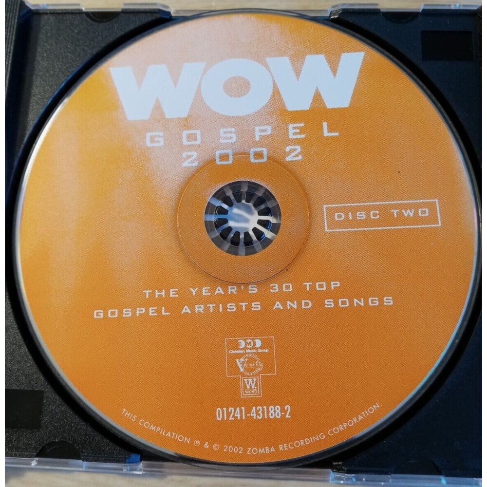 Wow Gospel 2002 Christian CD in Clear Case No Cover Disc Plays Well Tested
